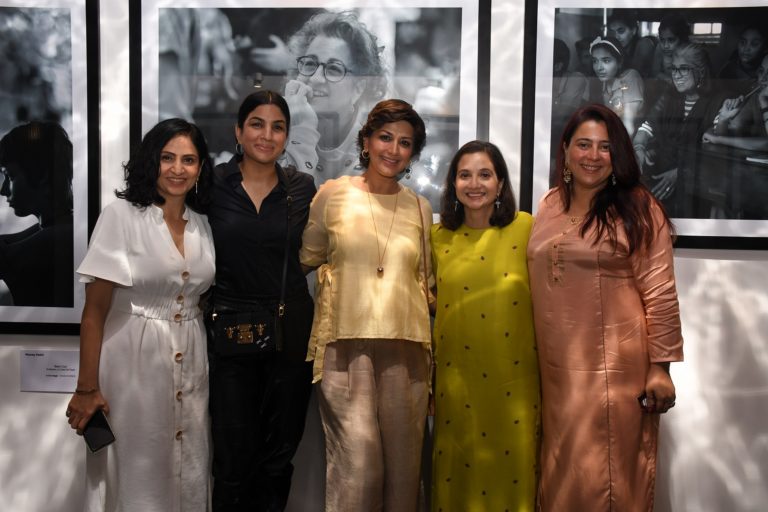 Image 1 - Left to right - Monika Shergill, Sonali Bendre, Anupama Chopra and Srishti Arya