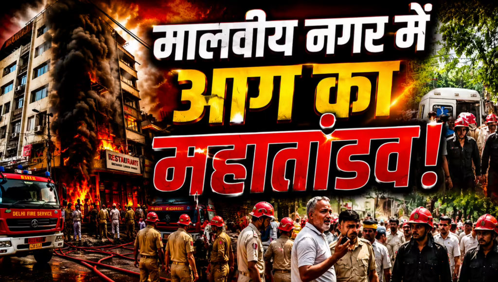 Malviya Nagar Fire News on BCR NEWS