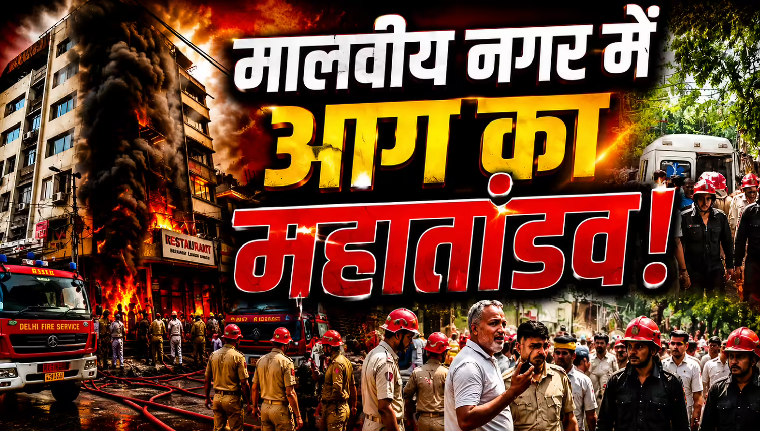 Malviya Nagar Fire News on BCR NEWS
